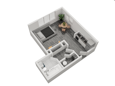 Costa Vue Studio Floorplan
